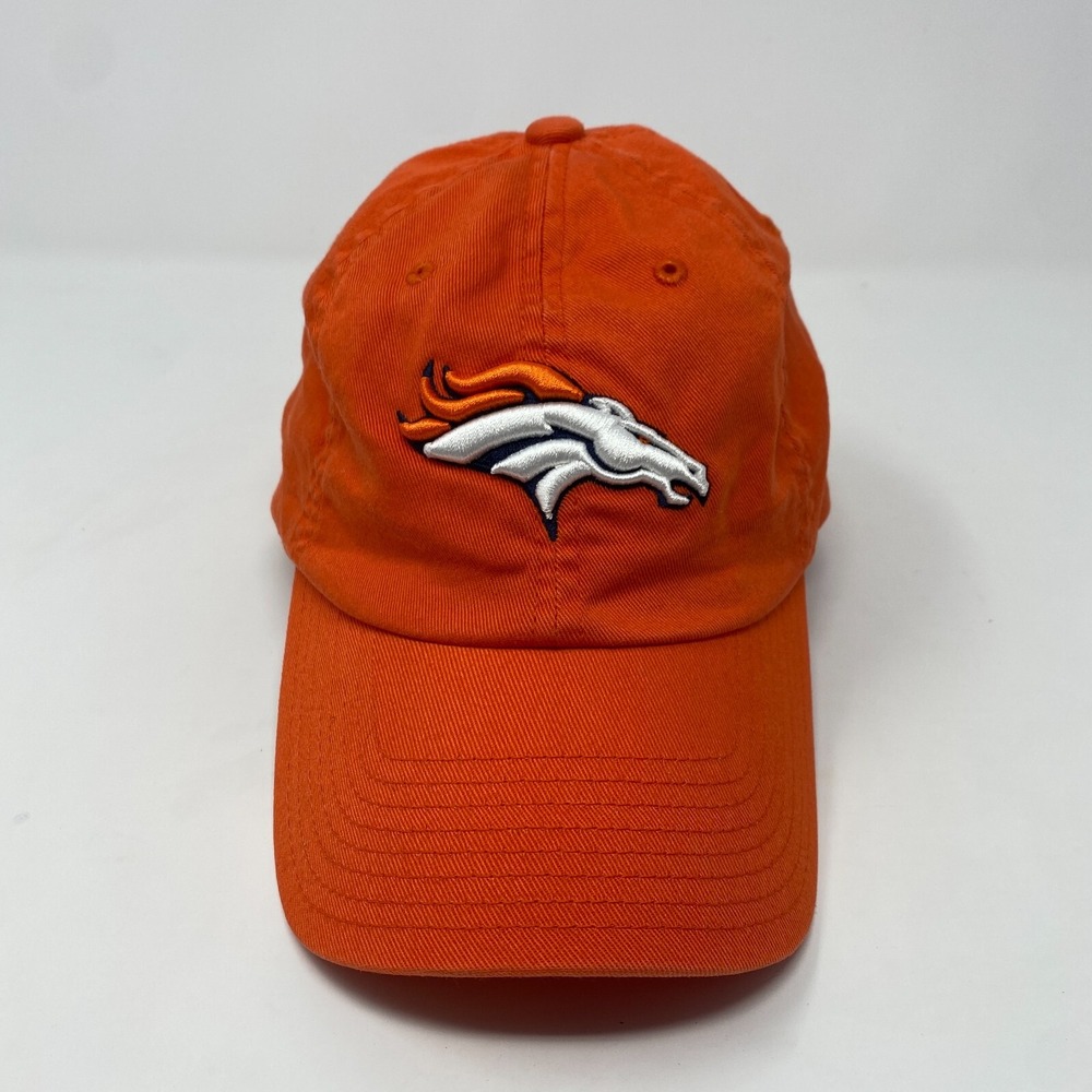 Denver‎ Broncos NFL Cap Orange Embroidered Logo Dad Hat Medium